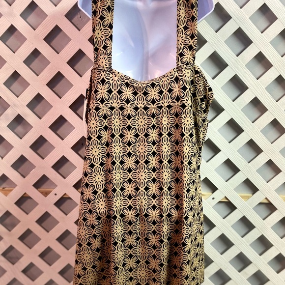 Ambernoon II by Dr. Erum Ilyas UPF50 Wide Strap Swim Dress Black Tile 32 Plus - Picture 3 of 6